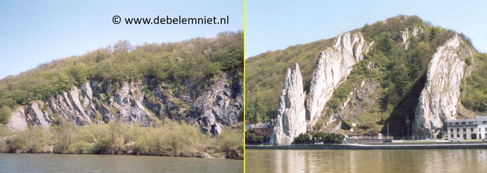 Sycline va Freyr langs Maas en rotskammen Dinant