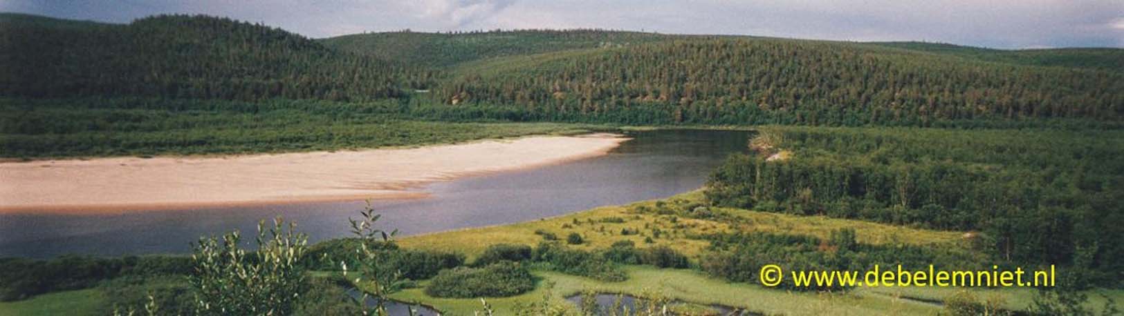 Karasjohka rivier Finland