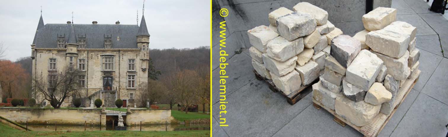 bouwen met mergel / kalksteen Valkenburg