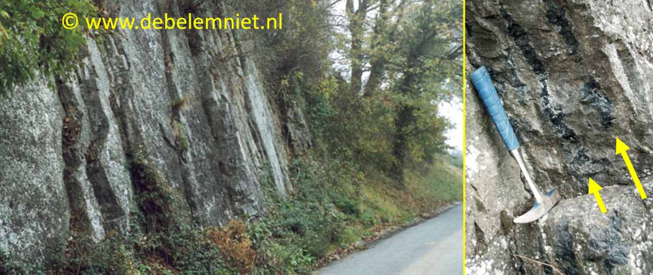 chert in kalksteen vindplaatsen vuursteen