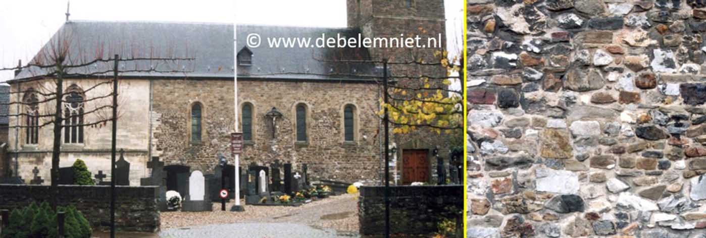 Maasgesteente kerk Mesch