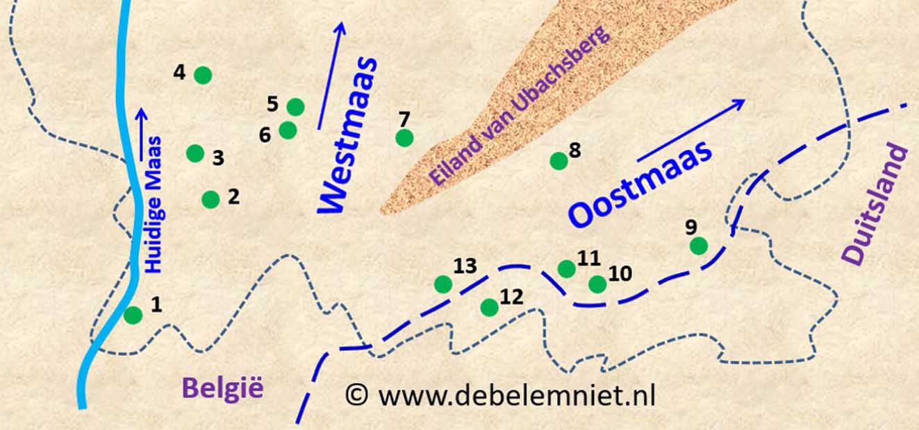 kaartje Maas: Oostmaas - Westmaas
