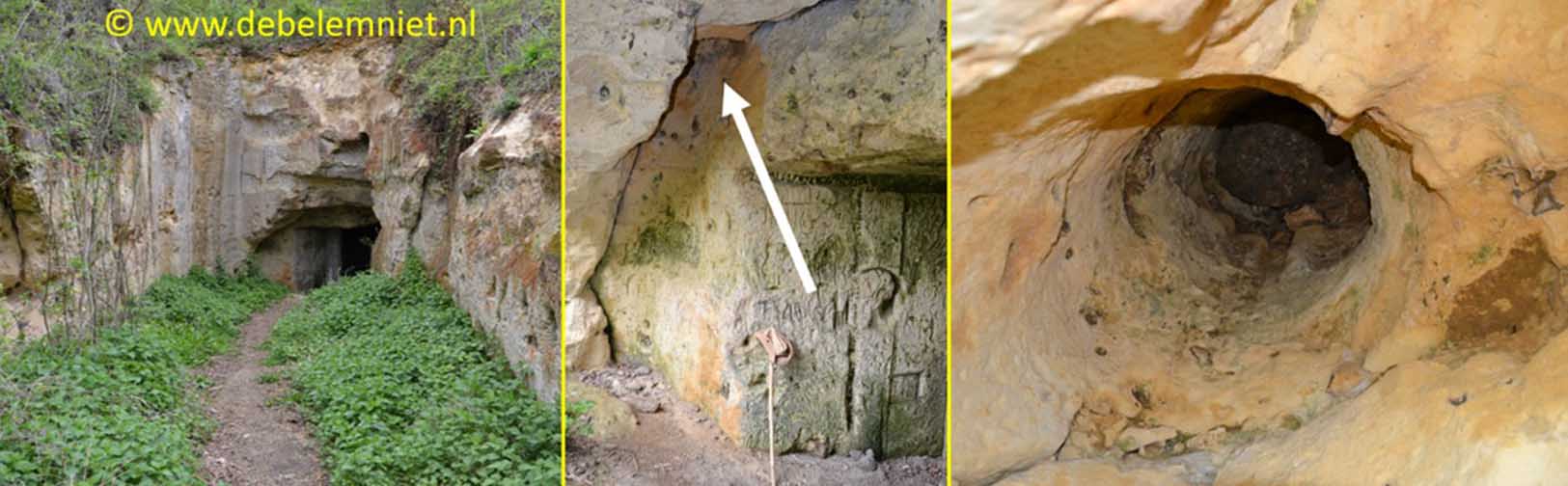 groeve Savelsbos - geologische orgelpijp
