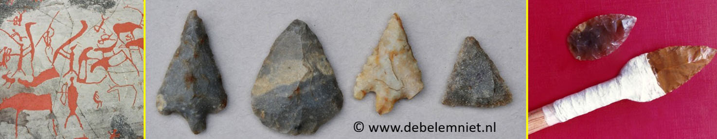 vuurstenen pijlpunten prehistorie