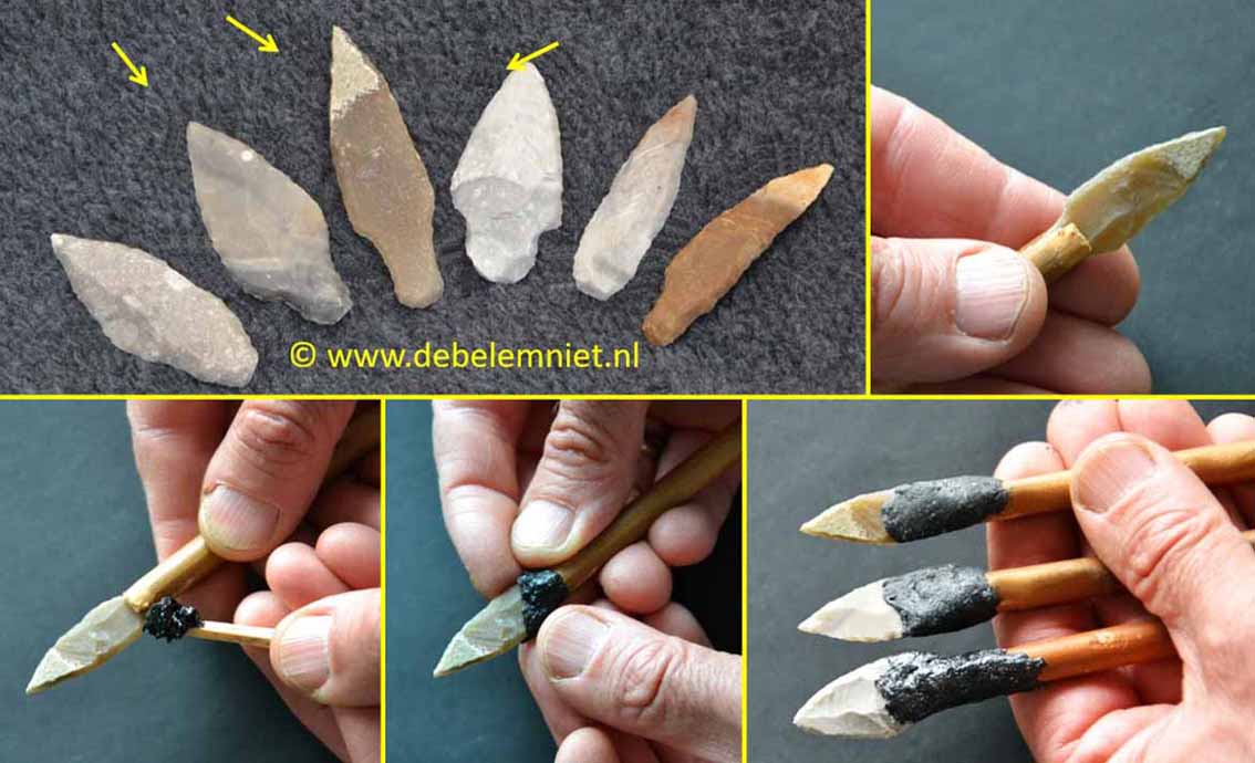 vuurstenen pijlpunten maken