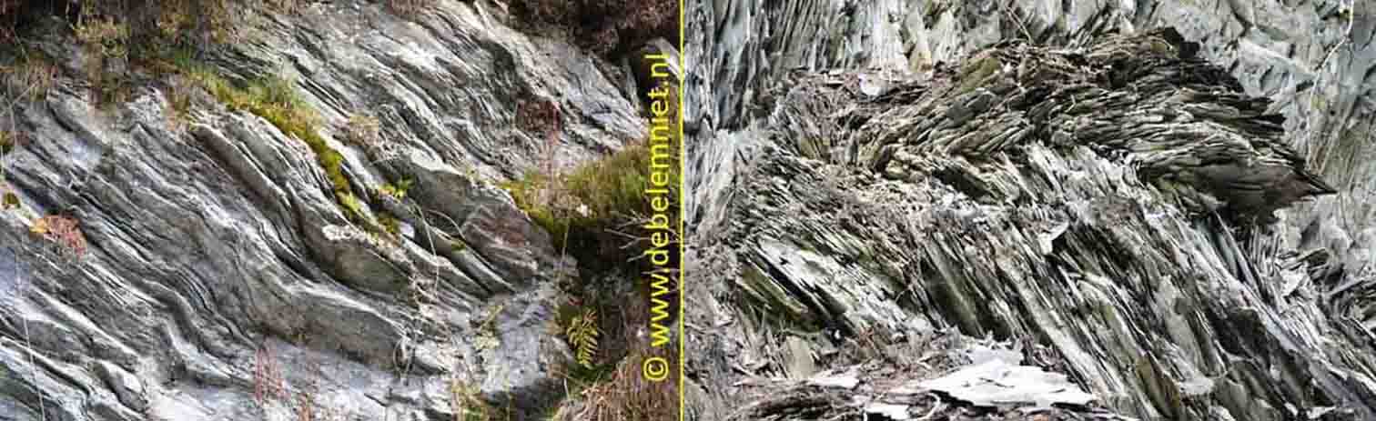 geplooide leisteenwand Kalterherberg Eifel