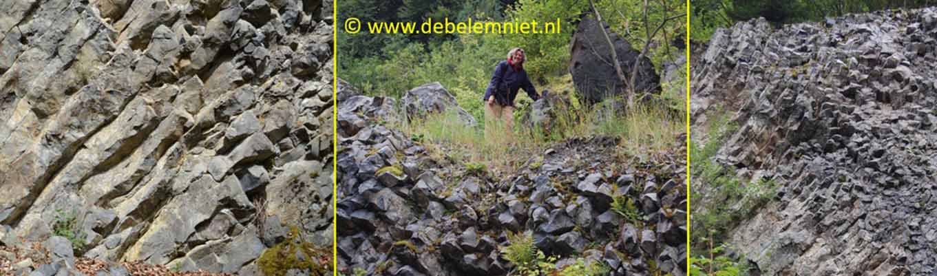 basaltzuilen tertiaire vulkaan Arensberg Eifel
