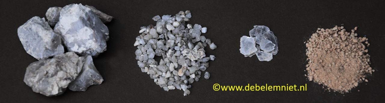 graniet: kwarts veldspaat glimmer